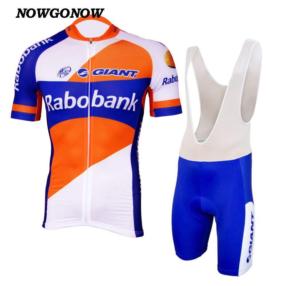 2017 Cycling Jersey Set Netherlands Rabobank Orange Blue Team inside cycling jersey set with regard to Household