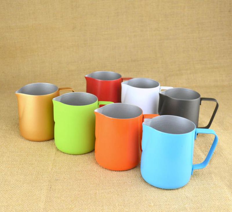 wholesale cappuccino latte pot color coffee teflon latte cup non