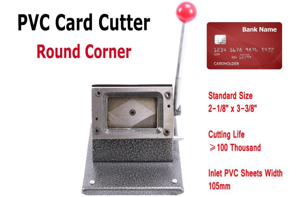 2019 Commercial PVC DIE CUTTER Heavy Duty ID Badge Credit PVC Paper