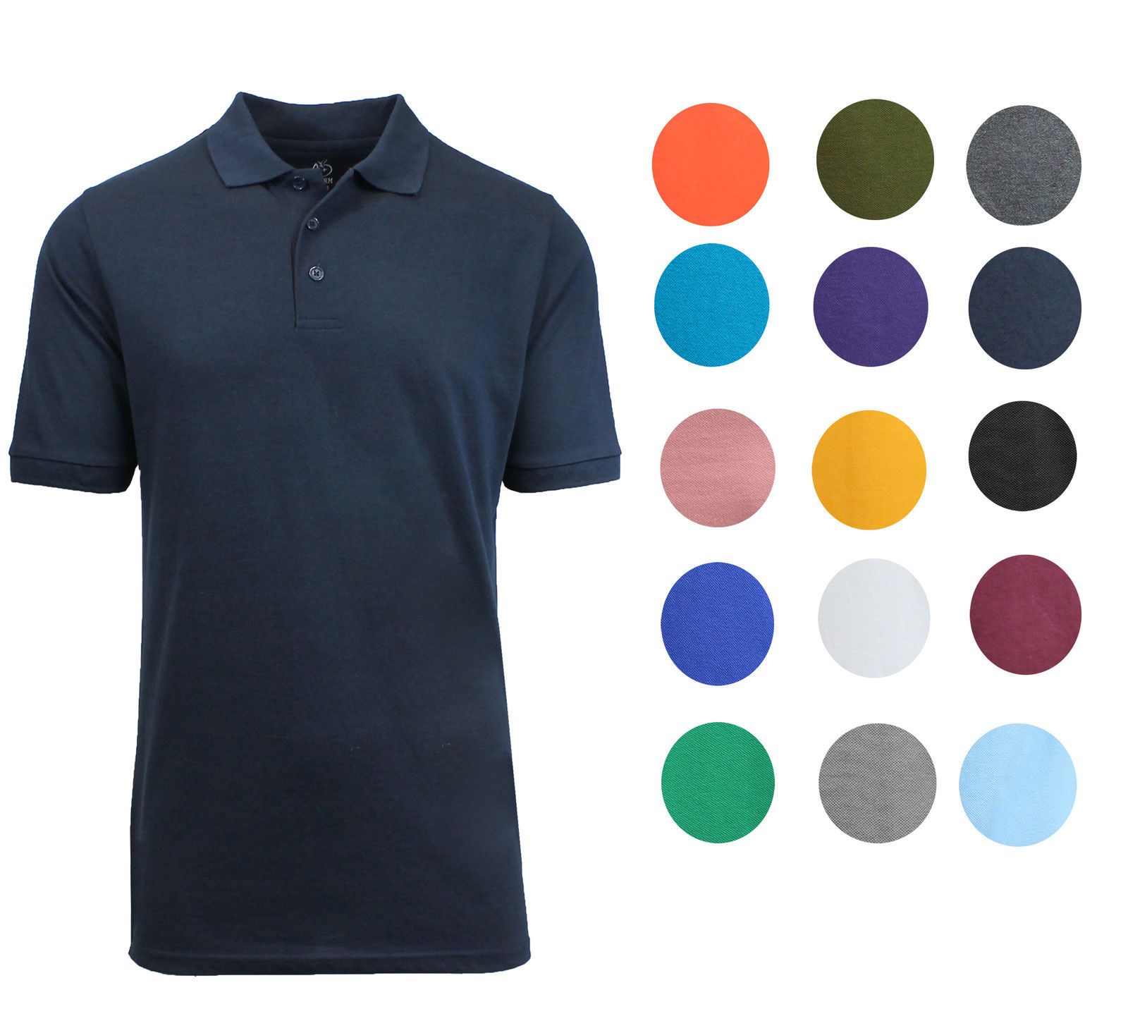 Mens Shirts Cotton Blend 3Button Shirt Cotton Lapel Short Sleeves for