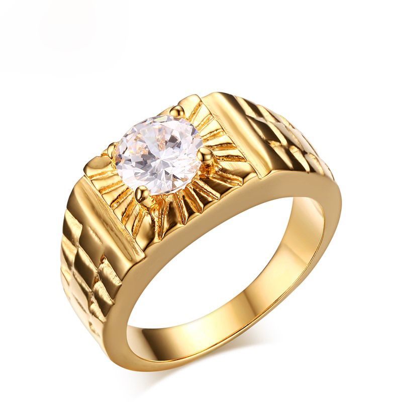 Best Quality Wholesale Fashion Gemstone Rings Supper Big Single Cubic