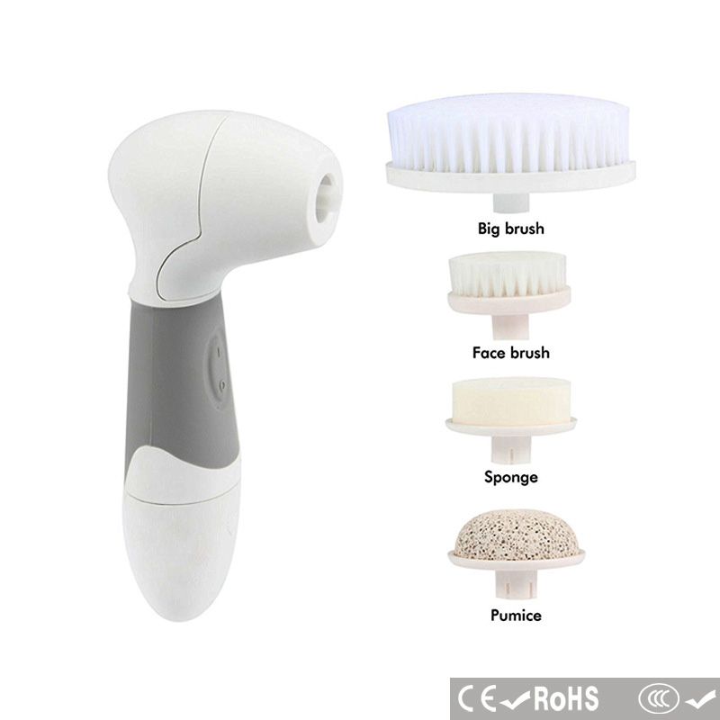 4 In 1 Electric Face Wash Brush Skin Cleaner Facial Cleansing Cleanser