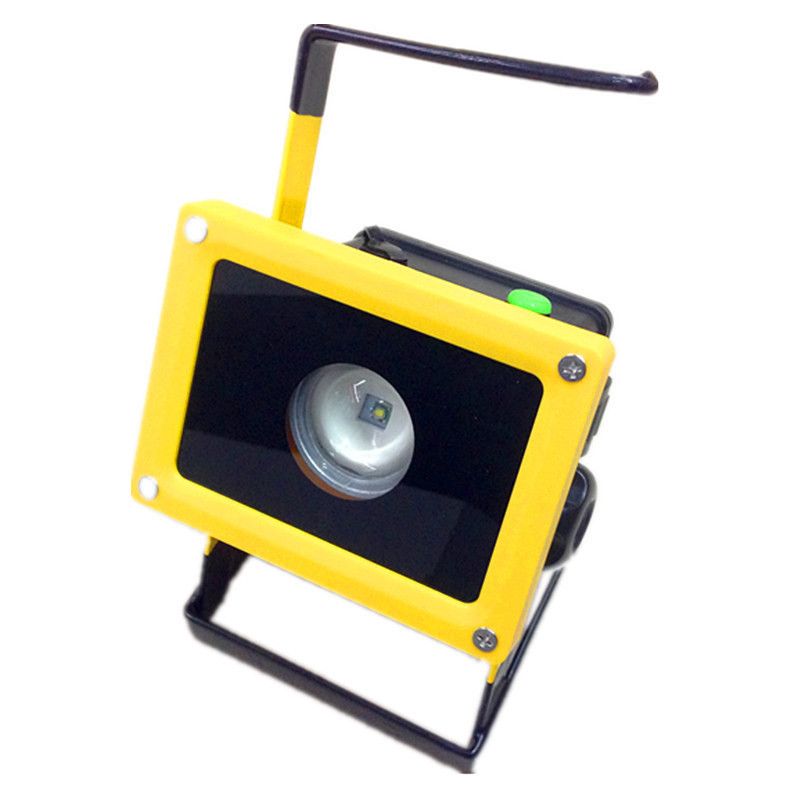 10w Portable Charging Led Flood Lights Cordless Rechargeable Led Flood Lamp Yellow Best Outdoor Dmx