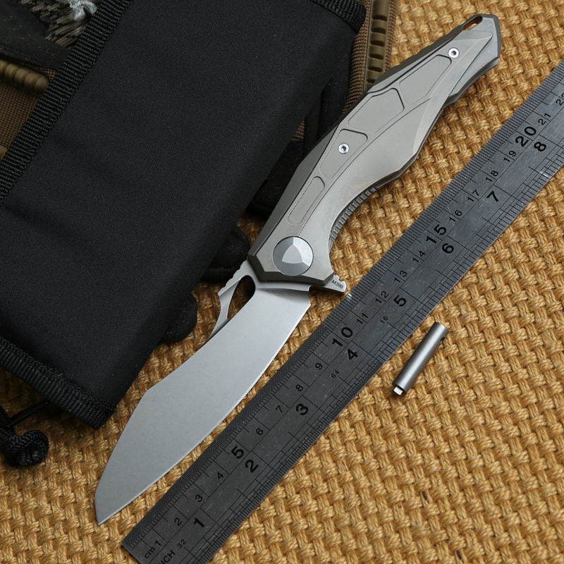 DMITRY SINKEVICH DO 0427 M390 Blade TC4 Titanium Ceramic Bearing