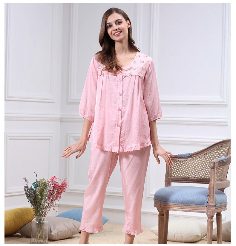 Camisones De Mujer Con Cuello Redondo Camisones De Manga Lar Camisones De Mujer Con Cuello Redondo Camisones De Manga Lar