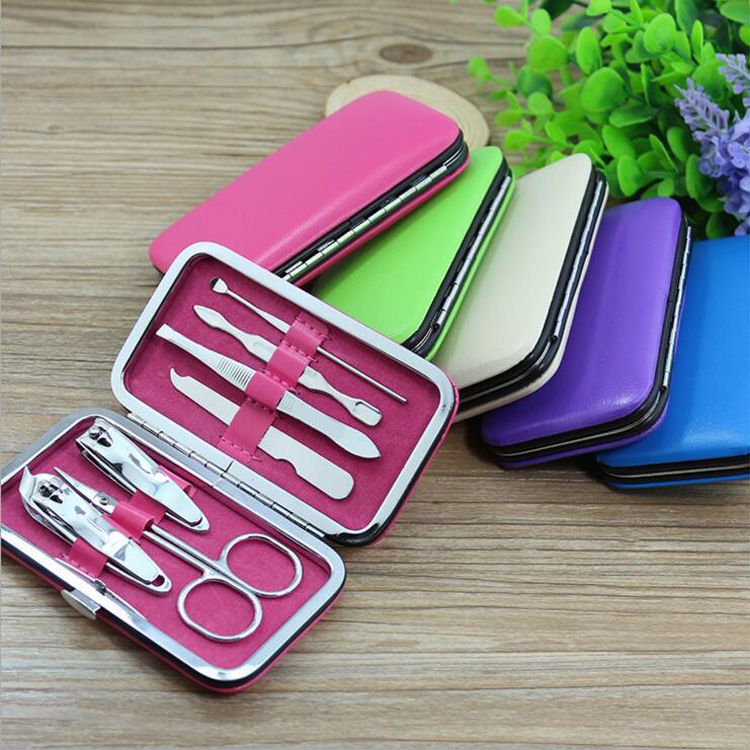 Mini Manicure Set Nail Clippers Nails Tools Cuticle Grooming Kit Case