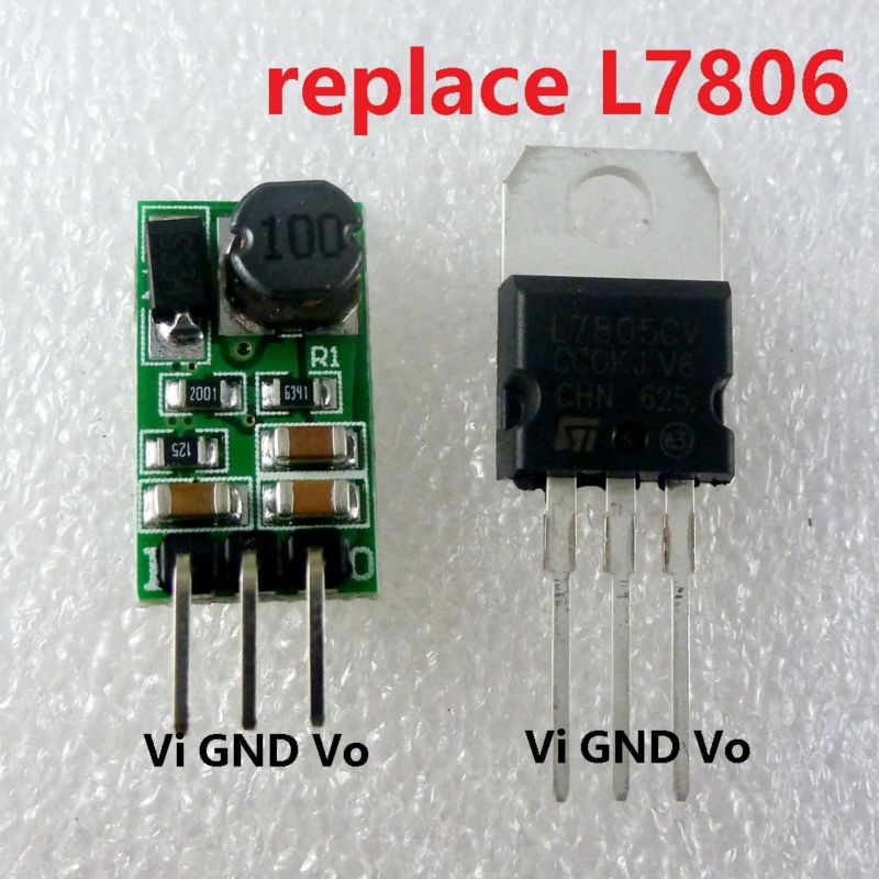 1a Dc 7 5 40v 12v To 6v Regulator Dc Dc Step Down Buck Converter Module Board Replace Lm7806 L7806 To 220 Ic - 