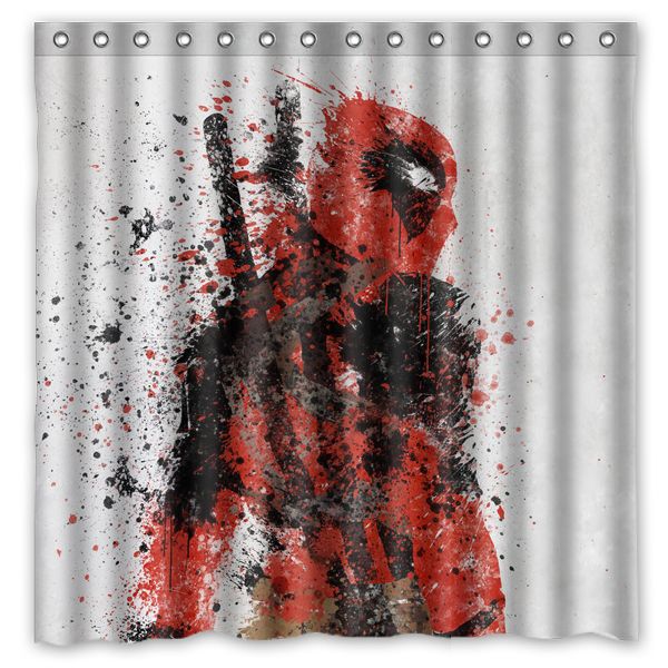 2019 Custom Deadpool Blood Fans Printed Size180cmx180cm 100 2019 Custom Deadpool Blood Fans Printed Size180cmx180cm 100 Waterproof Polyester Shower Curtain From Dhkey2018 21 1 Dhgate Com