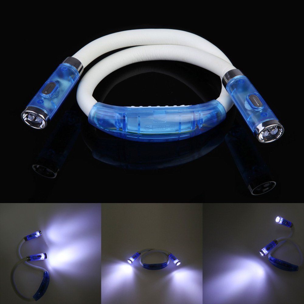 2019 4 led hands free hug light flexible reading book portable over