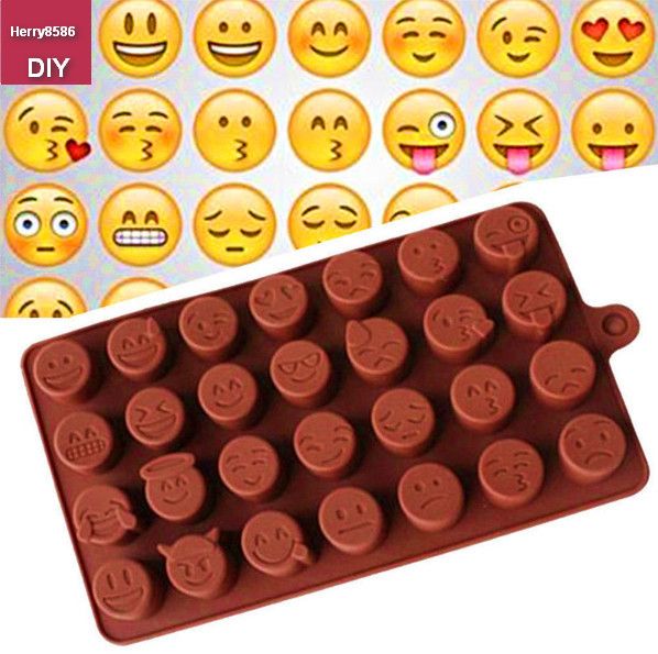 Acheter Emoji Funny Face Diy Silicone Moule Pour Gateau Chocolat Sucrier Candy Savon Moule De Cuisson Smiley Kurabiye Silikon Kalip Noir Vendredi De 2 25 Du Herry8586 Fr Dhgate Com