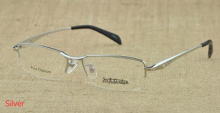 Montatura Occhiali In Titanio Colore Grigio Oro Da Uomo Da Uomo Business  Eye Glasses Mezza Montatura Da Vista China Da 33,08 € | DHgate Italy