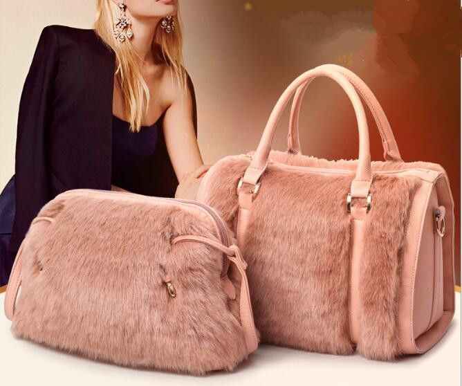 New Fashion Plush Ladies Crossbody Bag Ladies Handbag Picture Mother ...