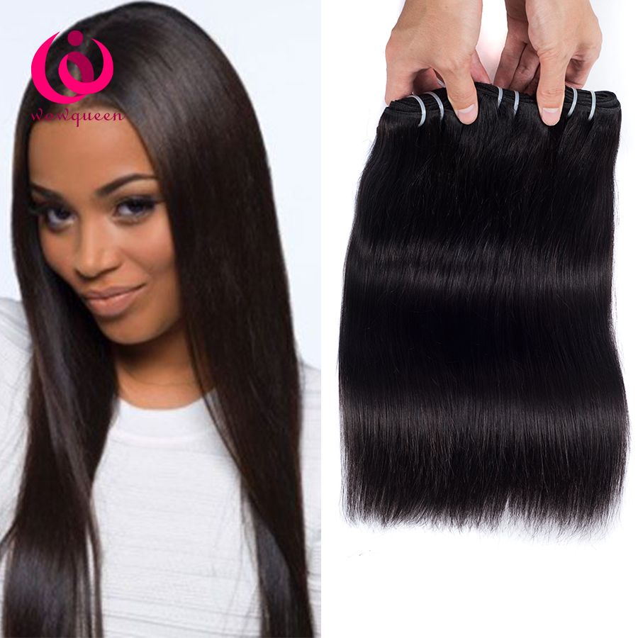 mongolian virgin human hair straight weave bundles 8-28inch wow queen  products soft and thick no tangle no shedding mongolian hair extension