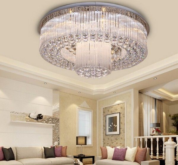 Modern Ceiling Crystal Chandelier Light Fixtures Diameter 60cm Luxury ...