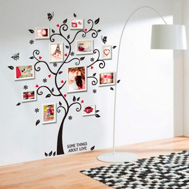 Living Room Decals photo frame valentine's day gift lovers surprise tree butterfly Living Room Decals photo frame valentine's day gift lovers surprise tree butterfly