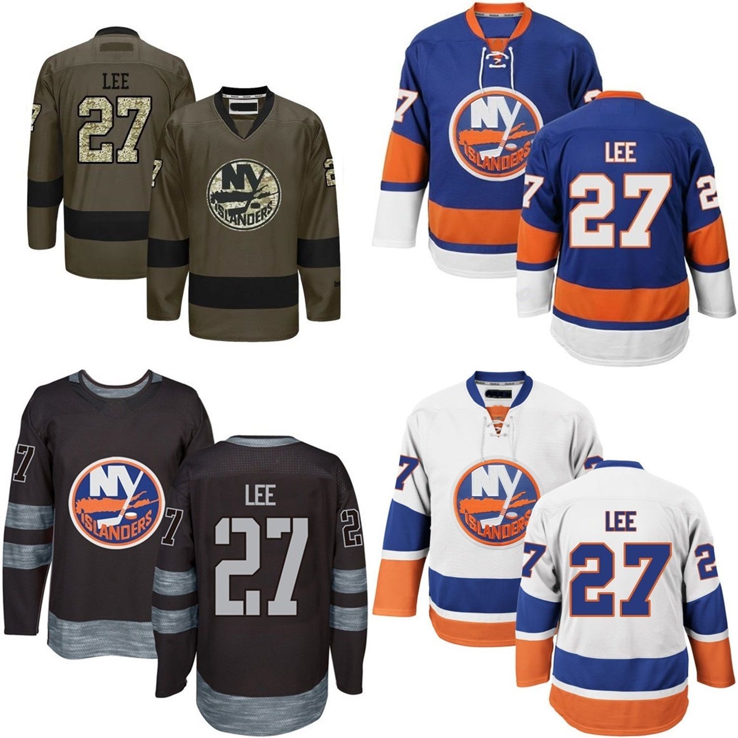 black and white islanders jersey