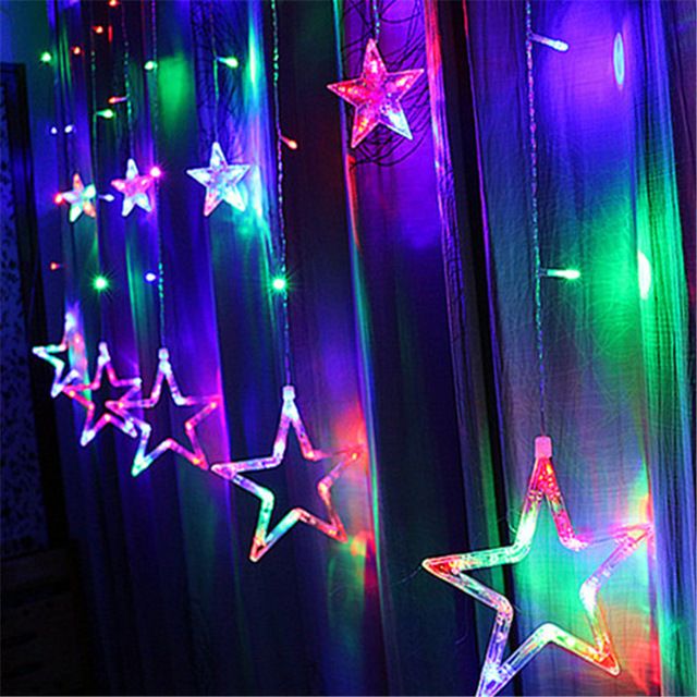 Glass String Lights Stars