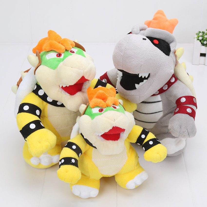 2019 17 24cm Super Mario Bros Koopa Plush Toys Morton Koopa Bolster Dry