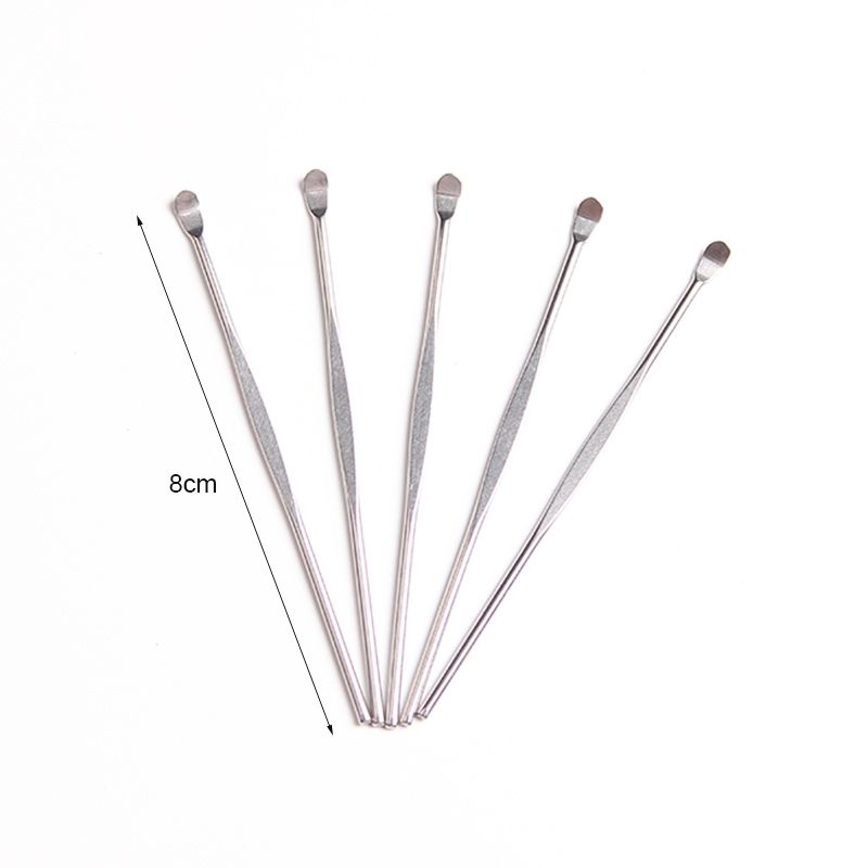Silver Hygenic Ear Pick Stick Scoop Spoon Wax Remover Professional