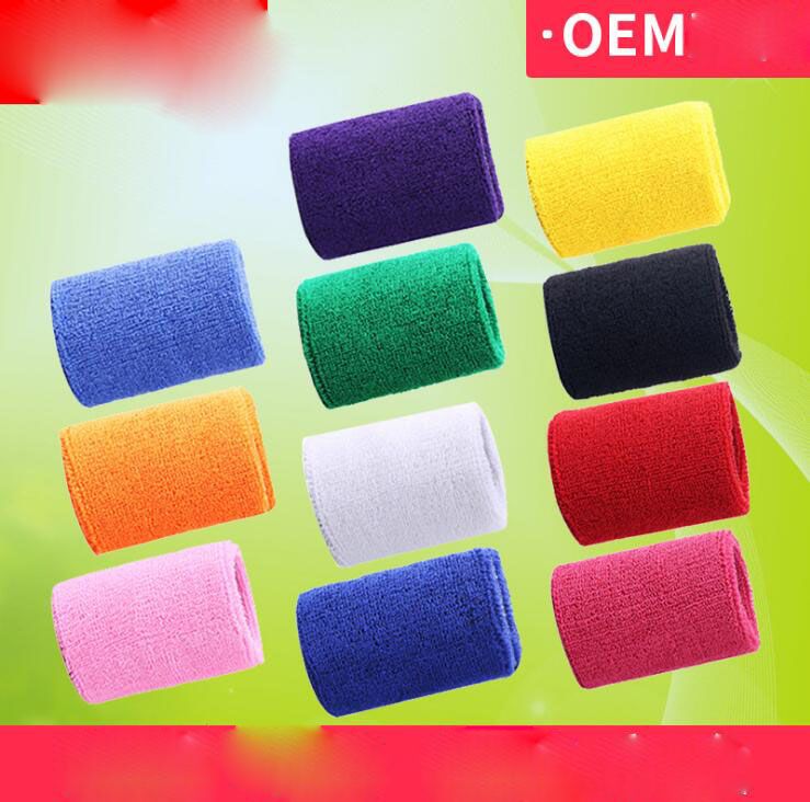 2021 Terry Cloth Wristbands Sport Sweatband Hand Band Sweat Wrist
