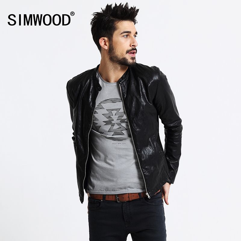 2018 Whole Simwood Brand Motorcycle Leather Jackets Men Autumn 2018 Whole Simwood Brand Motorcycle Leather Jackets Men Autumn Winter Clothing Male Casual Coats Py2501 From Humphray