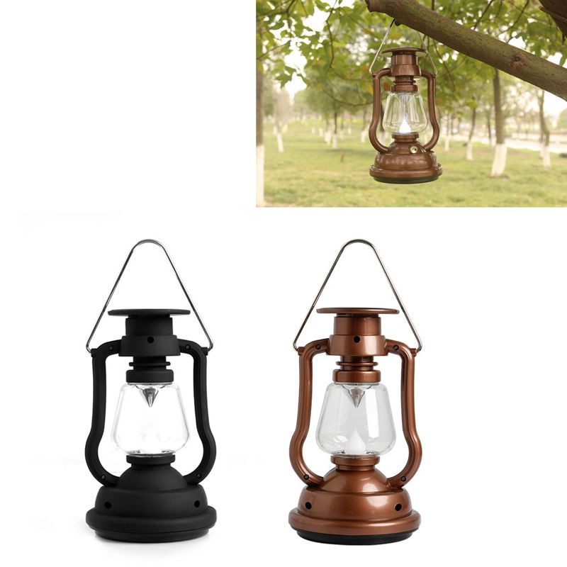 Solar Cells Panel Lantern Camp 7 Led Bright Light Lamp Solar Cells Panel Lantern Camp 7 Led Bright Light Lamp Outdoor Hand Crank Portable Hiking Camping Red Black Bronze Shell By
