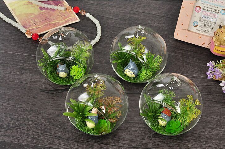3 Glass Candle Holders 4 Inch Round Globe Hanging Terrarium 6 3 Glass Candle Holders 4 Inch Round Globe Hanging Terrarium 6 Large Indoor Planter Containers Succulent Garden Decor Flower Vases Whole