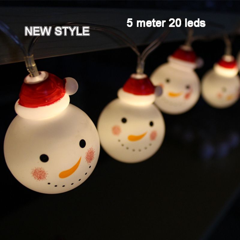 Connectable Garland Light Led Lights Fairy Connectable Garland Light Led Lights Fairy String Snowman Indoor Outdoor Decoration 5 M 20led