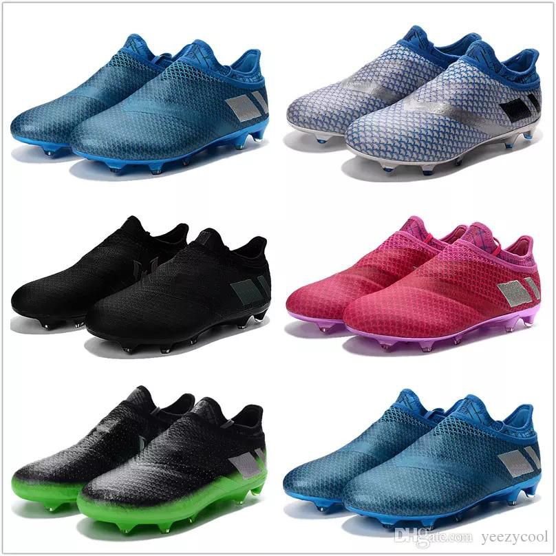 2018 2017 Discount Cheap Messi 16+ Pureagility Fg Ag Football Shoes Men Soccer Cleats Top Quality New Soccer Shoes Cheap Boots Free Drop Shipping From ...