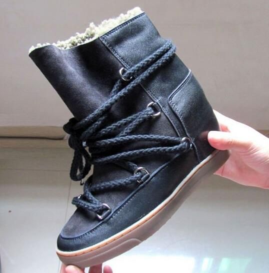 hidden wedge winter boots