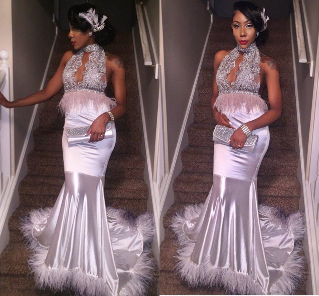 Feather Prom Dresses