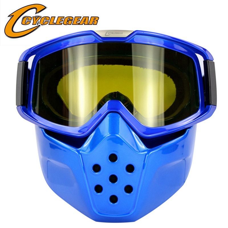 Acquistare Cyclegear Maschera Motocross Maschera Occhiali Casco Vintage  Lato Retro Casco Moto Scudo Gafas CG04 Economico | Consegna Veloce E  Qualità | It.Dhgate