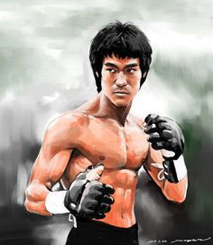 2018 bruce lee high quality genuine pure hand painted portrait art bruce lee size