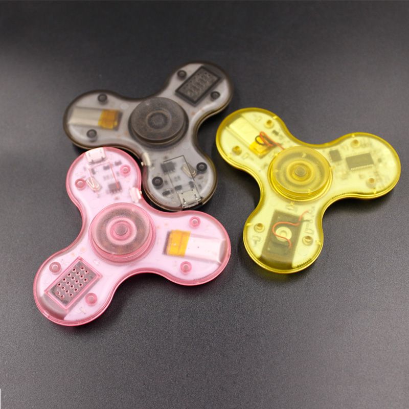 High End Blue Tooth Music Fidget Spinner 2nd Generation BT Tri Spinner EDS Anti Stress USB