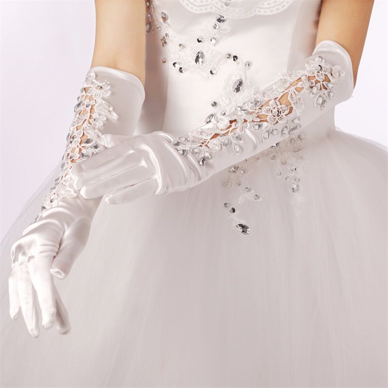 wedding gown gloves