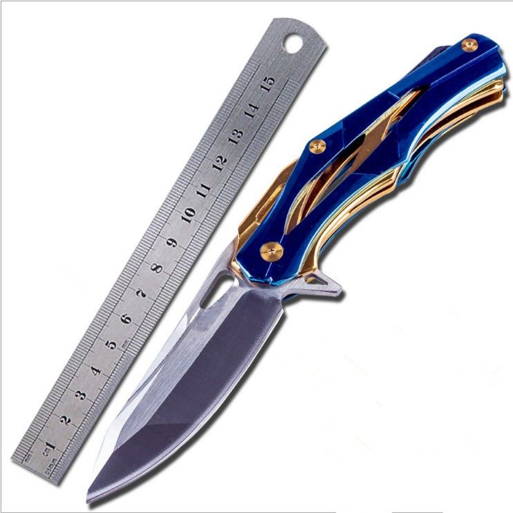 Novelty High Hardness All Steel Handle D2 Drawbench Blade Folding Knife