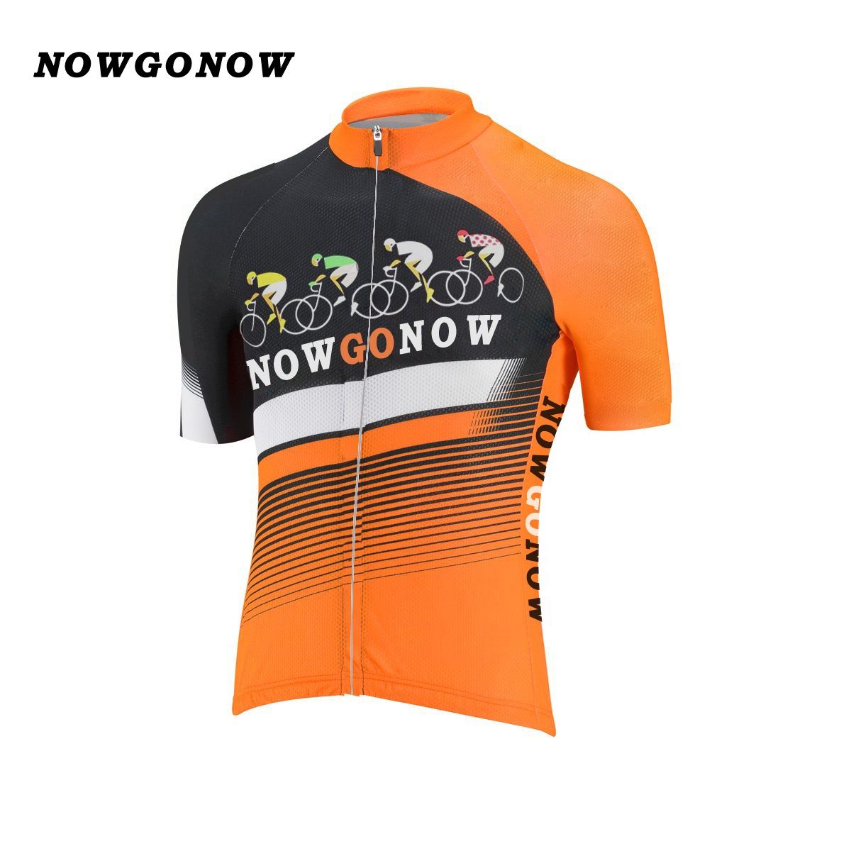Men 2017 Cycling Jersey Classic Retro Orange Clothing Bike Wear Riding