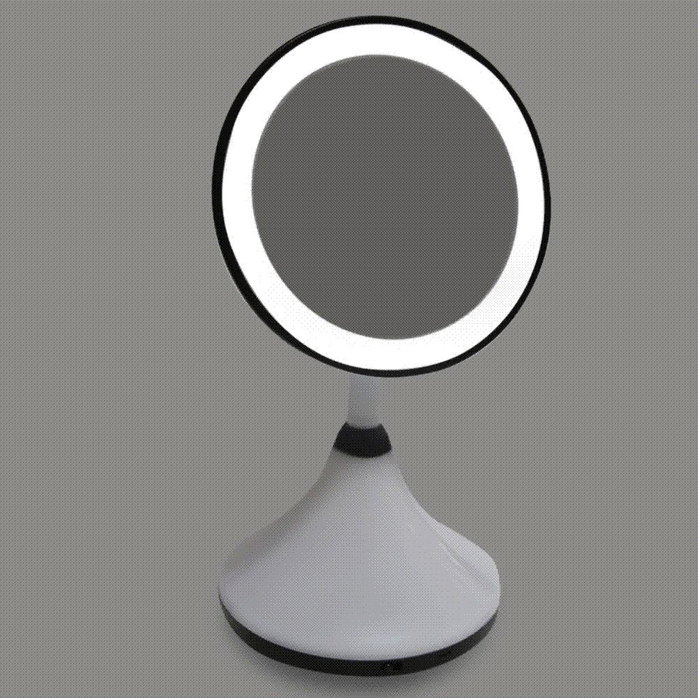 Led Makeup Mirror Professional Adjule Countertop Rotating Led Makeup Mirror Professional Adjule Countertop Rotating Touch Screen Mirrors Round Vanity With Light Personalised Compact