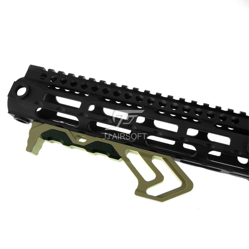Silver MOD FOREGRIP Angled Fore Grip for Keymod aluminum straps indestructible