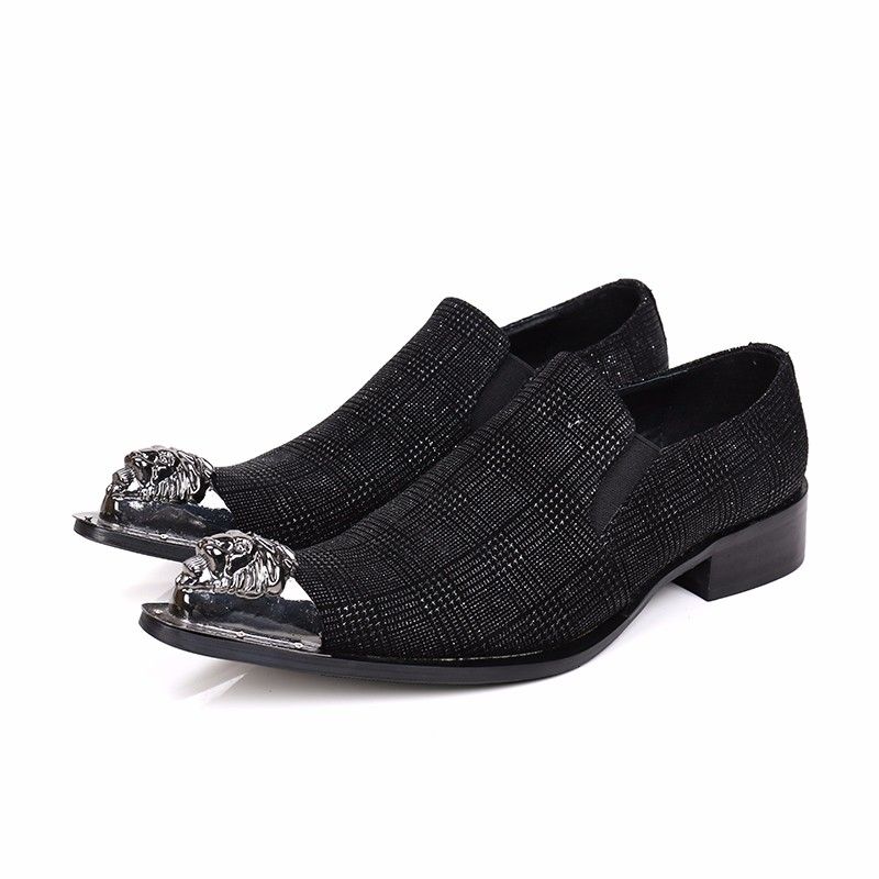 Black Mens Dress Italian Leather Shoes 