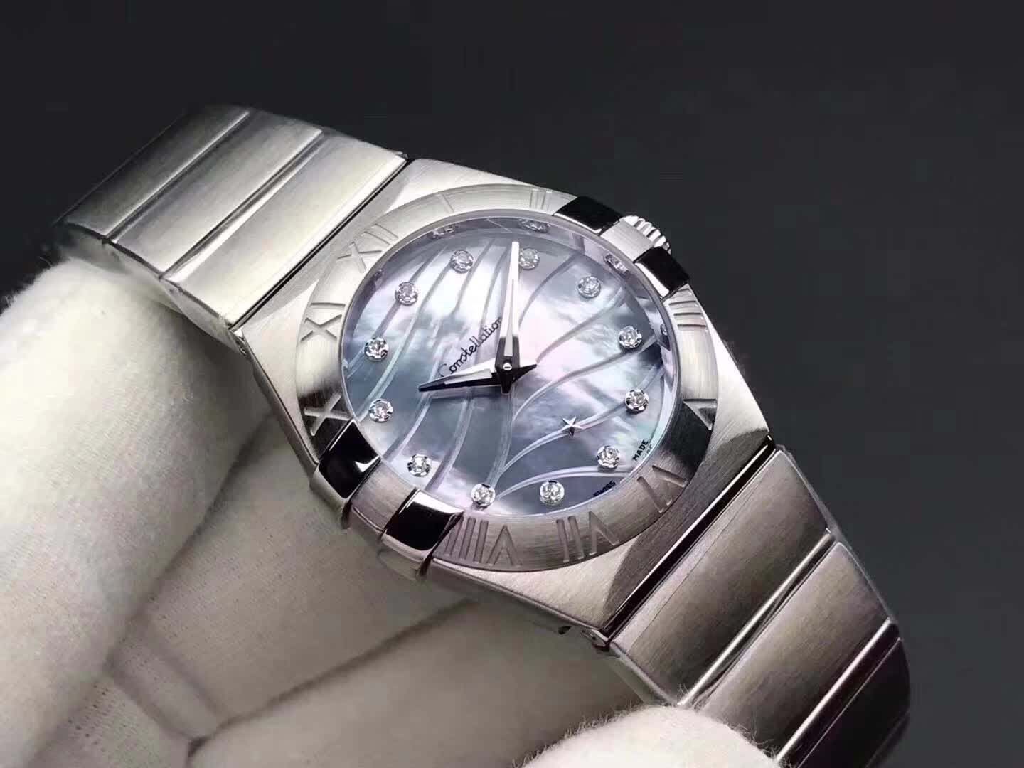 Luxury Women Dress Watches 28mm Elegant Stainless Steel Rose Gold