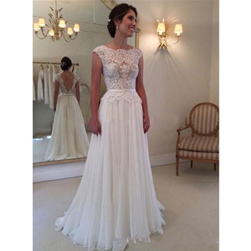 modern a line wedding dresses