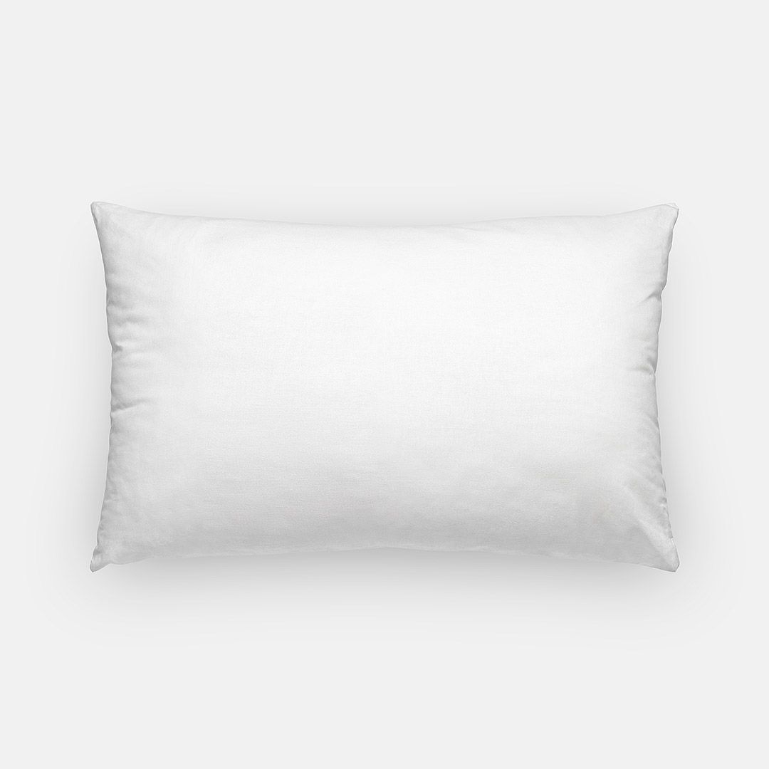 12x18 Inches Plain White Lumbar Pillow Case Pure White Cotton Blank