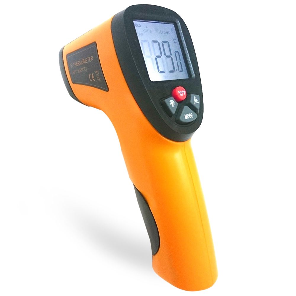 Non Contact Infrared Thermometer Digital Temperature Measurement Multi Function Ir Laser Humidity Thermometer Gun 50 600