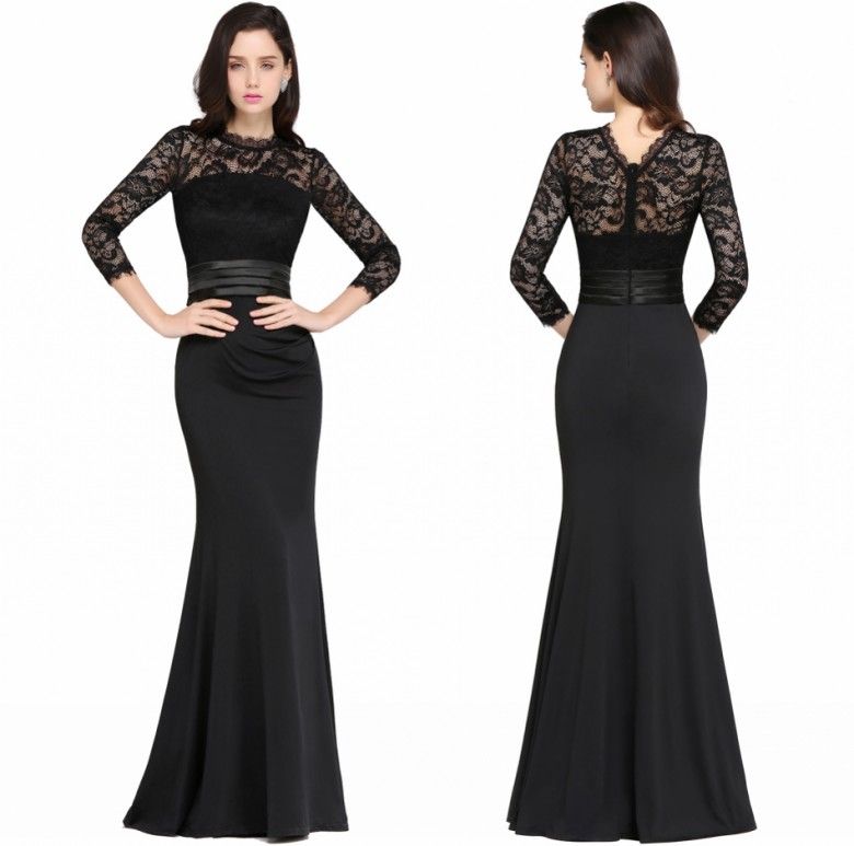 cheap black gowns