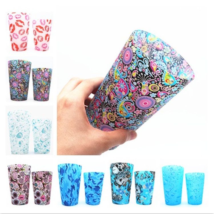 2018 New Styles Silicone Cups Red Wine Glasses Printing Water Bottle 2018 New Styles Silicone Cups Red Wine Glasses Printing Water Bottle Outdoor Beer Cup Drinkware Ia569 From Tina310 6 51 Dhgate Com