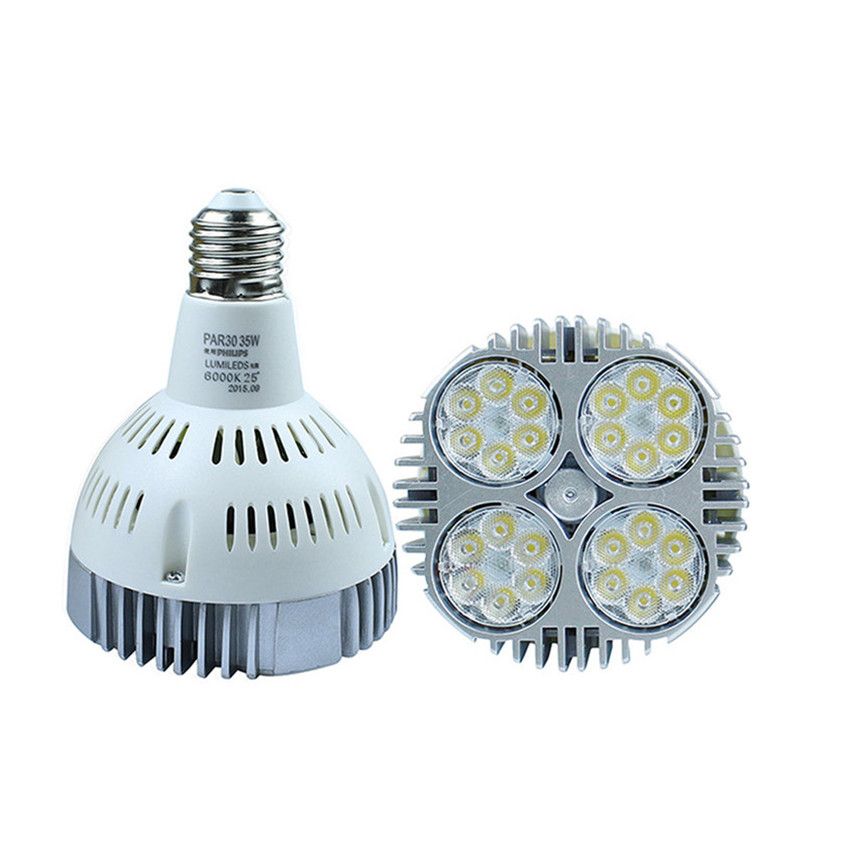 Market Lamps 35w 3500lm Par30 Led Spotlight E27 Bulbs Cri 88 85 Market Lamps 35w 3500lm Par30 Led Spotlight E27 Bulbs Cri 88 85 265v Display Clothing Showcase Fixture Ceiling Downlights Ce Ul Color Changing
