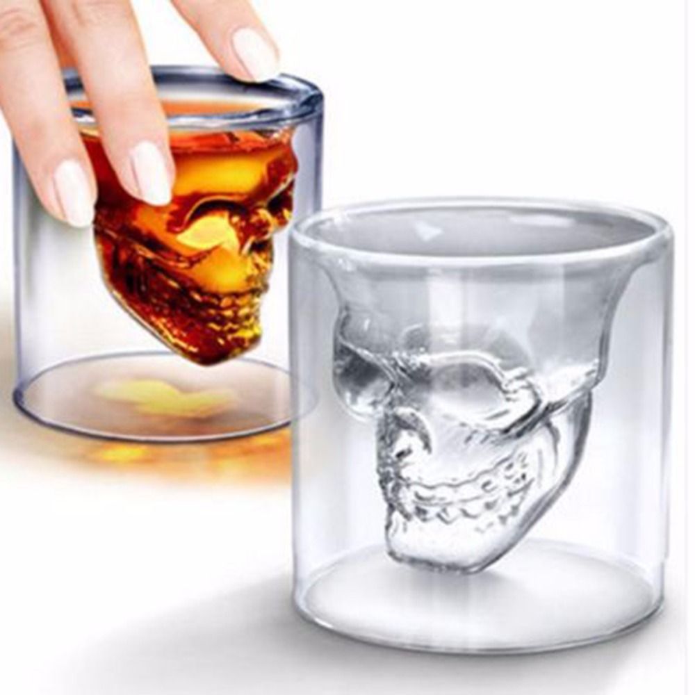 Doomed Skull Head Shot Beer Glass Cup Wine Mug Doomed Skull Head Shot Beer Glass Cup Wine Mug Crystal Whisky Vodka Tea Coffee 25ml 250ml Gift