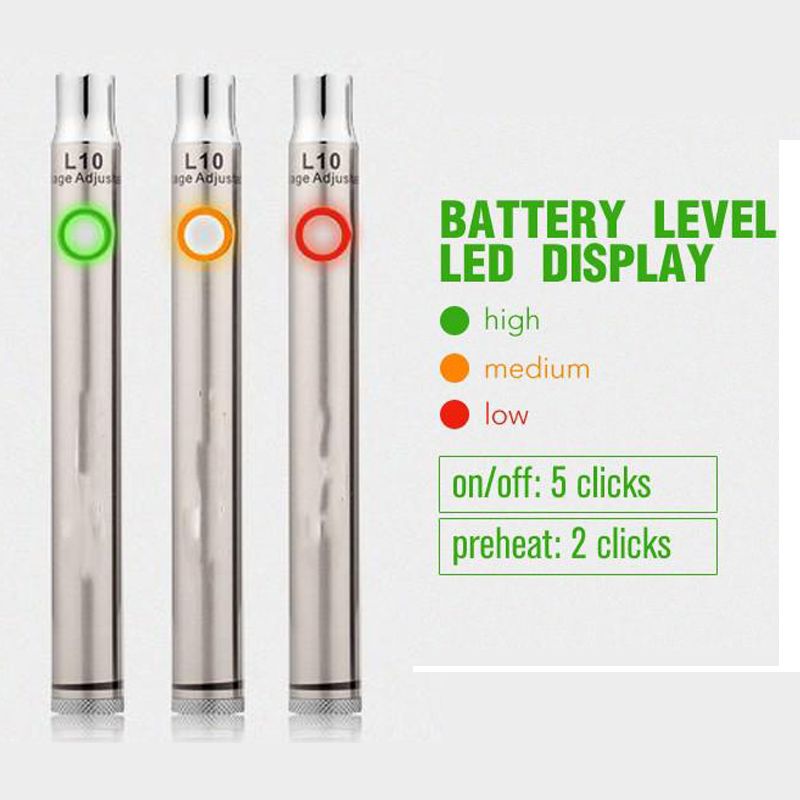 Preheat Electronic Cigarette Battery L10 Smoking Variable Voltage Thick