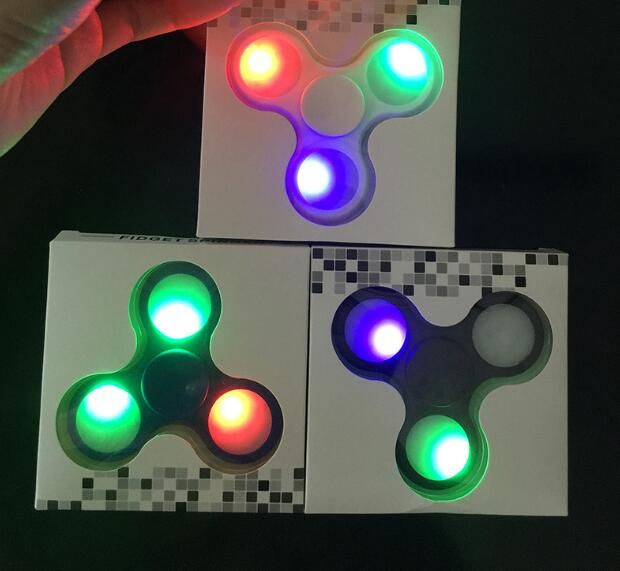 New Led Light Hand Spinners Fid Spinner Top Quality Triangle